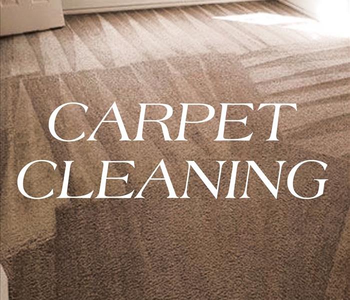 Carpet cleanings written over carpet background 