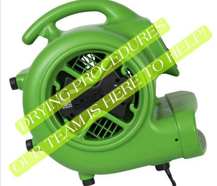 Air Mover used for drying wet materials 