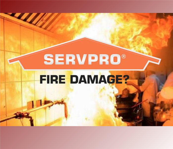 SERVPRO logo over a scolding fire